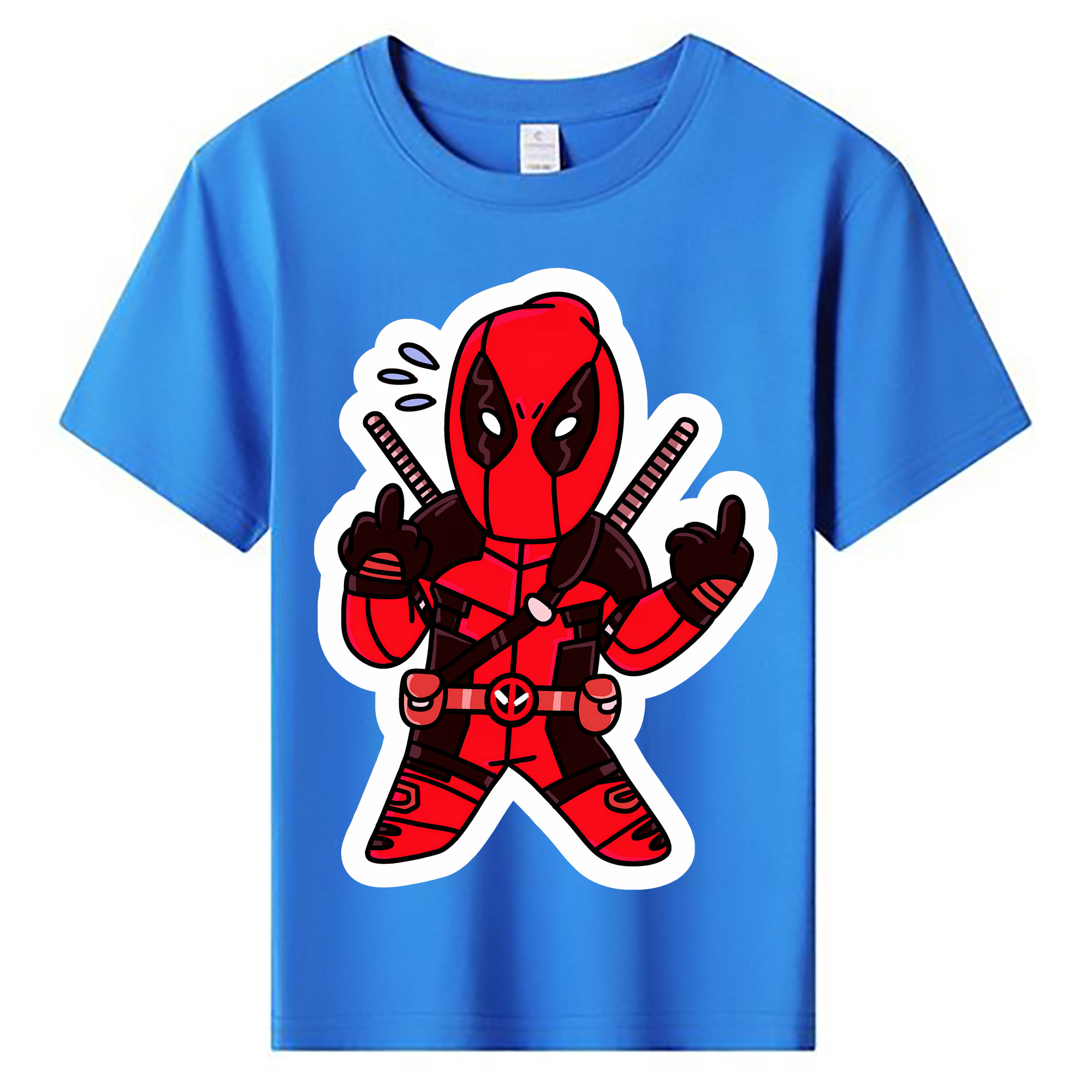 （画像用） Deadpool デッドプール 綿100％キッズTシャツ（フロントプリント）